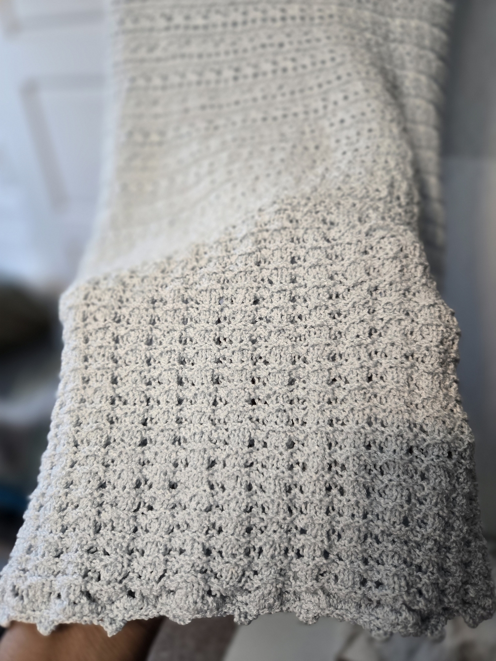 Light Blue Crochet Dress - Picture 6 of 7